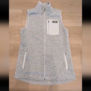 Women's Heathered Gray Zip-Up Vest